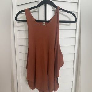 Free People  brown loose fitting tank